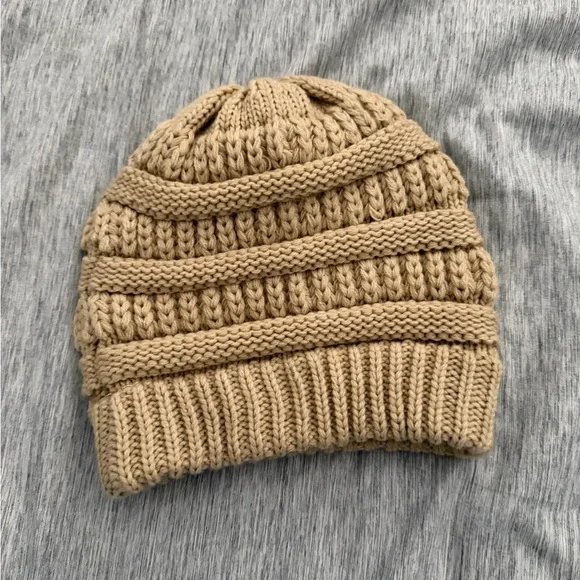 C.C Australia Love Beanie and Time and Tru tan beanie - Picture 5 of 7